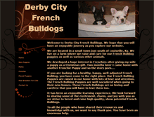 Tablet Screenshot of derbycityfrenchbulldogs.com